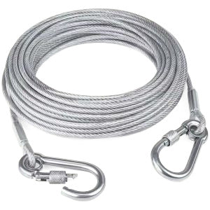 Wire Rope Clothesline with Plastic (16-FEET)